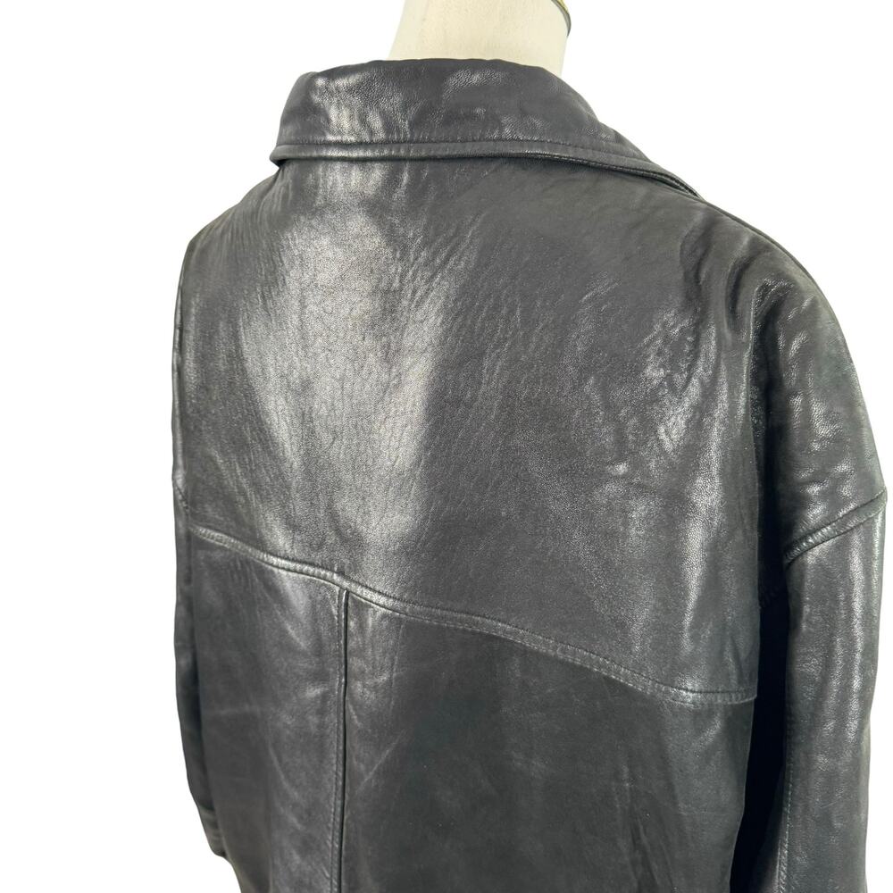 James & John Extasy Leather Jacket Classic Edgy Motorcycle Going Out Coat Big 2X - Picture 9 of 16